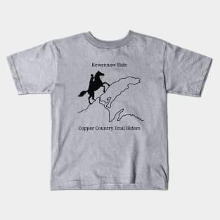 Keweenaw Ride - Copper Country Trail Riders Kids T-Shirt